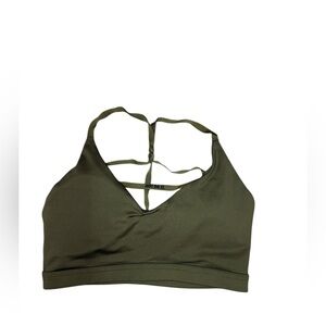 Nike Deep Green Strappy Sports Bra size medium